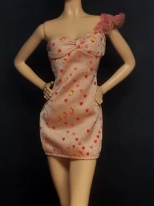 MATTEL PEACH DRESS FASHIONISTAS MODEL MUSE STARDOLL BARBIE FASHION CLOTHES - Picture 1 of 2