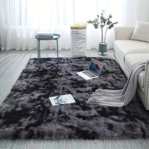 160 x 230 CM Dark Grey Floor Rug Rugs Fluffy Area Carpet Shaggy Soft Large Pads - Picture 1 of 14