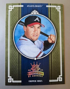 Chipper Jones 2005 Diamond Kings Crowning Moment #'d 091/100 - Picture 1 of 8