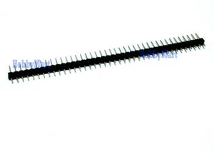 Conector de cabezal de fila única rompible con pasador macho de 40 pines 1x40 2,54 mm enchufe IDC x10 - Imagen 1 de 4
