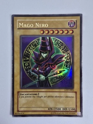 Yugioh! Mago Nero LDD-I003 Ultra Rara Carta Buone Condizioni Anno 2002 Ita - Immagine 1 di 4