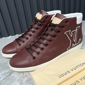Sneakers Louis Vuitton Surfside Fasbball pelle marrone grana 9 LV 10 US 43 EUR - Foto 1 di 13
