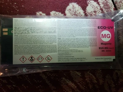 Roland Eco-UV EUV-MG Ver 2 Ink 220ml Magenta Expires Nov 2024 - Image 1 of 4