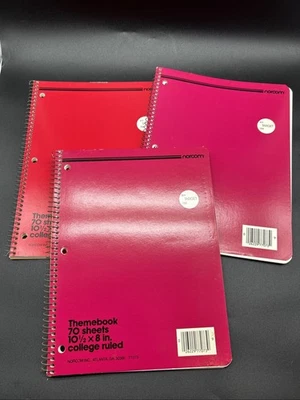 VTG Norcom Notebook Themebook LOT 70 Sheets College One Subject 70s/80s - Image 1 of 4