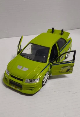 Jada Mitsubishi Lancer Evolution VII Evo carro fundido Fast and Furious modelo 1:24 - Imagem 1 de 4