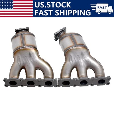 Juego de 2 convertidores catalíticos colectores para Volvo XC90 2007 2008 2009 2010 3,2 L Foto 1 de 4