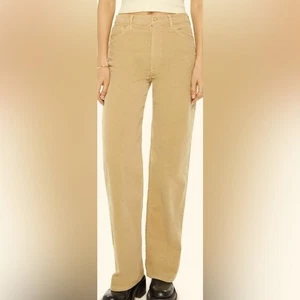 Pantalones de mezclilla de pana Mother The Dodger Taos Taupe talla 27 nuevos con etiquetas  - Imagen 1 de 12
