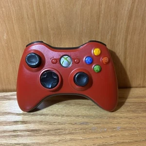 Original Microsoft Xbox 360 Wireless Controller Rot - getestet funktioniert (1B) - Bild 1 von 6