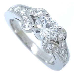 CARTIER Ballerine Solitaire Platinum950 ring Diamond0.51ct G.VVS1 Size49 /291225 - Bild 1 von 9