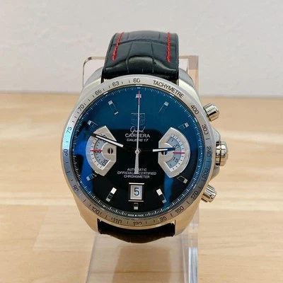 TAG Heuer Grand Carrera 44mm Black Dial CAV511A Men's Watch - Image 1 of 4