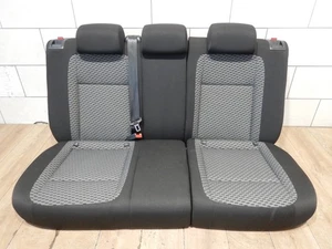 Sitzbank Skoda Fabia 5J Kombi hinten mit Lehne teilbar schwarz grau Kopfstützen - Bild 1 von 7
