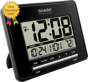 Reloj de escritorio atómico - Despertador digital configurado automáticamente - Precisión atómica - Fácil  - Imagen 1 de 8