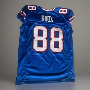 Nueva Camiseta de Fútbol Dawson Knox #88 Buffalo Personalizada Azul Cosida Talla L Corte Juego - Imagen 1 de 3