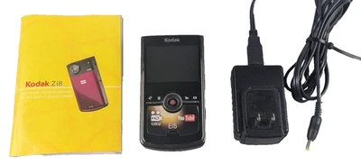 Kodak Zi8 HD 1080p Pocket Video Camera – Excellent – Tested – 16GB SD – Charger - Image 1 of 4
