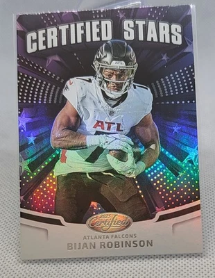 2025 Panini Certified,  Bijan Robinson,  # CST-BRN,  CERTIFIED STARS SP, Falcons - Image 1 of 2