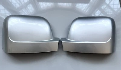 AUTOCC GLOSS SILVER WING MIRROR COVERS FITS RENAULT TRAFIC VAN 2014+ X82 VAN TRAFFIC