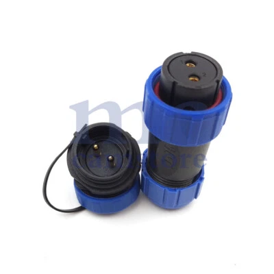 SP21 2 pin IP68 Waterproof Aviation Connector Panel Mount Circular Plug Socket - Image 1 of 4