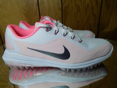 Botines de golf Nike Lunar Control Vapor 2 para mujer talla 9 blancos y rosas Foto 1 de 4