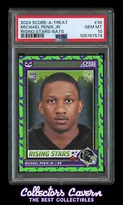 2024 Score A Treat #39 Michael Penix Jr PSA 10 (GEM MINT) RC Green Bats - Bild 1 von 2