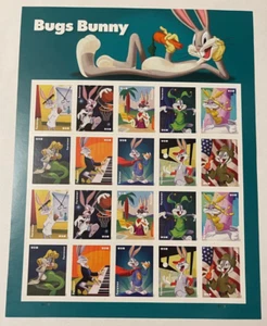 SC# 5494-5503 Mint Sheet of the 2020 Bugs Bunny Forever Stamps - Picture 1 of 1
