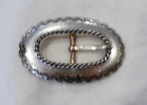 Belt Buckle - A Silver Colored Smaller One - Picture 1 of 2