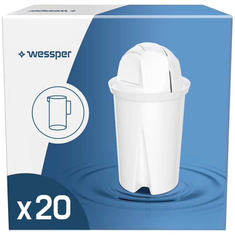 Wessper AquaClassic Wasserfilter für BRITA DAFI PearlCo