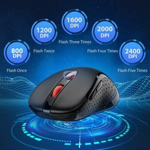 NEW VicTsing 2.4G Wireless Portable Mobile Mouse - Optical Mice w/ USB Receiver - Picture 1 of 11