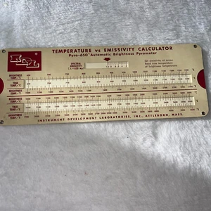 Calculadora de temperatura vs. emisividad IDL de colección guía de reglas Slde 1961 - Imagen 1 de 2