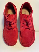 CLARKS Unstructured “Funny Dream” Women's Red Suede Lace Up Shoes - UK 5 D