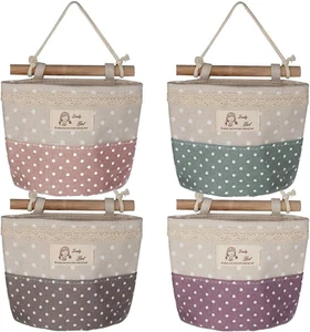 4 Pezzi Borsa Portaoggetti Da Appendere,Borsa Portaoggetti Da Parete per Bagno,B - Foto 1 di 12