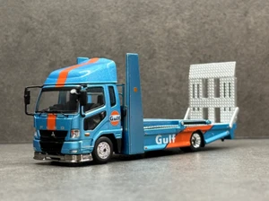 GB GCD 1:64 Blue Gulf Fuso Fighter Mk2 Double Deck Tow Model Diecast Collect Car - Picture 1 of 15