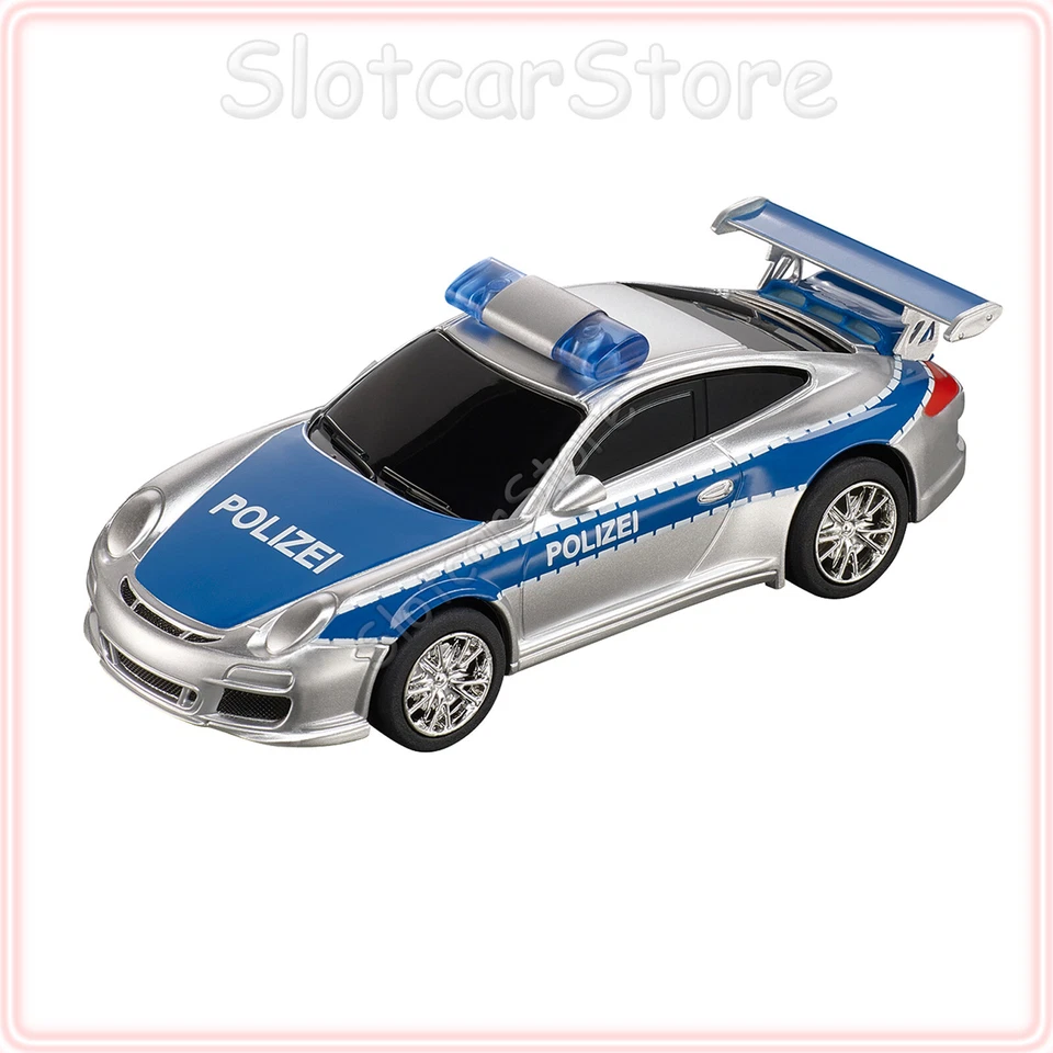 Carrera GO 61283 Porsche 997 GT3 "Polizei" mit Blaulicht 1:43 Slotcar Auto Plus - Bild 1 von 1