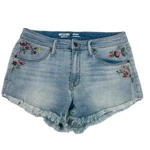 New Mossimo Supply High Waist Cutt off embroidered Floral shorts sz 8 29 - Picture 1 of 6