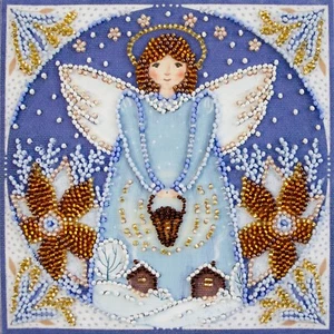 DIY Bead Embroidery Kit "Little angel" Beaded Stitching Needlepoint Beadwork - Picture 1 of 7
