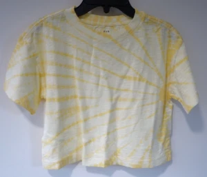 NWT Gap Teen Yellow Sun Burst Boxy Top Girl's Size M / 8 - Picture 1 of 1