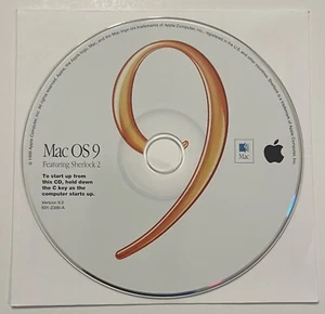 Apple Mac OS 9 Featuring Sherlock 2 Install CD Disc 9.0 Operating System - Picture 1 of 4