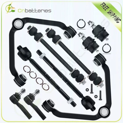Suspension Kit 10pc Front Tie Rod Ends Control Arm For Ford Ranger Mazda B3000 - Image 1 of 4