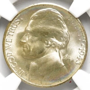 1943-S Jefferson Nickel NGC MS-67 5FS - Picture 1 of 4