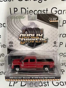 GREENLIGHT 2018 Chevrolet Silverado 3500HD High Country Red 1:64 Diecast Dually - Picture 1 of 3