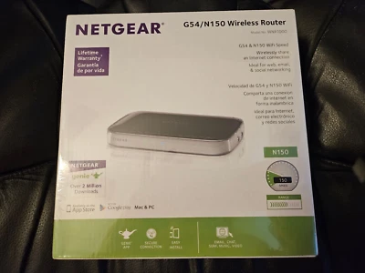 BRAND NEW Netgear G54/N150 Wireless N Router Model WNR1000v3 150 Mbps 4-Port - Image 1 of 4