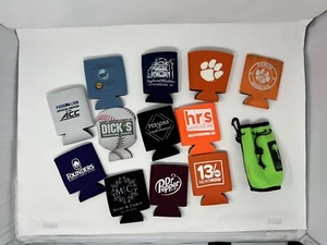 HUGE Lot of Assorted Can & Bottle koozies Coolers 13 Total - Picture 1 of 2