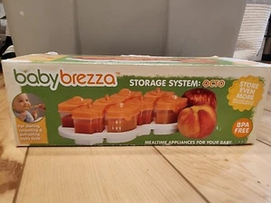 Baby Brezza Storage System: Octo 8 BPA Free Baby Food Storage Containers ORANGE - Picture 1 of 4