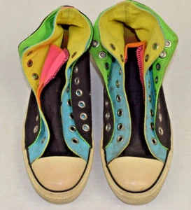 Converse All Star Sneakers Size 9 Men 2008 Rainbow Layered Shoe Swallowed Shoe - Picture 1 of 7