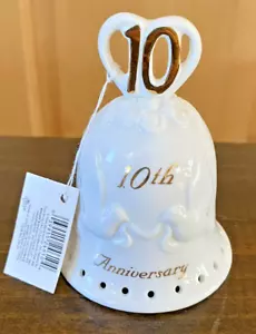 Russ Collectible 10th Anniversary Bell 4 1/2" Nuovo! - Foto 1 di 5