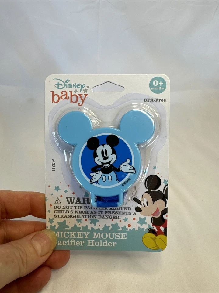 Porta Chupete Disney Azul Bebé Mickey Mouse Libre de BPA Foto 1 de 1