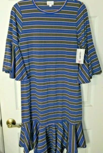 Lularoe Maurine Dress NWT Bell Sleeves Size Medium - Picture 1 of 4