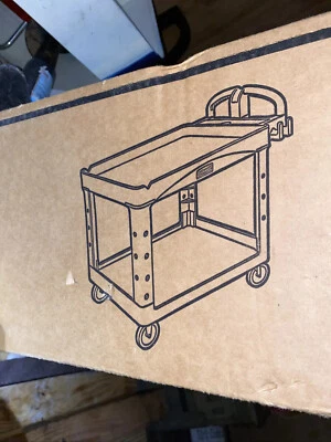 Novo carrinho utilitário Rubbermaid Fg452088bla espuma estrutural com lábios profundos plástico - Imagem 1 de 3