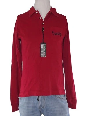 Camiseta deportiva de manga larga para hombre Dsquared 2 polo 46 48 m rojo me... - Imagen 1 de 4