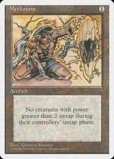 Meekstone 4th Edition HEAVILY PLD Artifact Rare MAGIC GATHERING CARD ABUGames