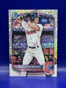 2025 Bowman Chrome Prospect Bowman 1st Alex Mooney Mini Diamond Refractor CLE - Picture 1 of 2